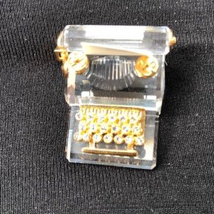 Beautiful Swarovski Crystal Typewriter